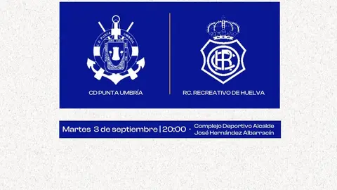 El amistoso del pr&oacute;ximo martes del Recre cambia de sede. Fuente: Twitter Recreativo de Huelva