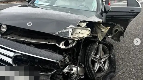 As&iacute; ha quedado el coche de Miki Nadal tras el accidente