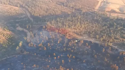 Incendio declarado en El cerr