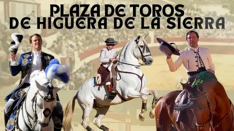 Festejo de rejones que se va a celebrar. Fuente: Ayuntamiento de Higuera de la Sierra.