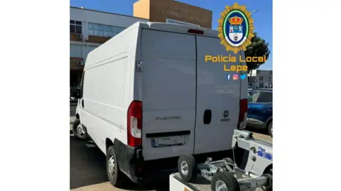 Foto del veh&iacute;culo sustra&iacute;do. Foto: Polic&iacute;a Local de Lepe