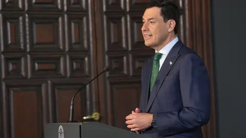 El presidente de la Junta de Andaluc&iacute;a, Juanma Moreno. Fuente: Junta de Andaluc&iacute;a.