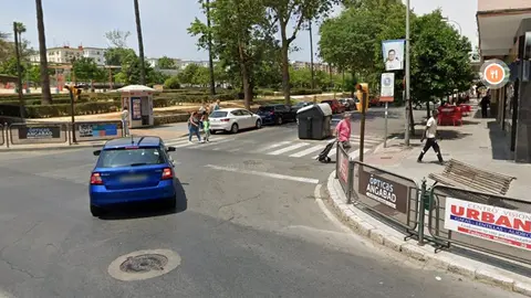 Lugar del atropello.