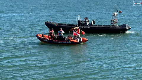 Labores de b&uacute;squeda sin &eacute;xito en el Guadiana