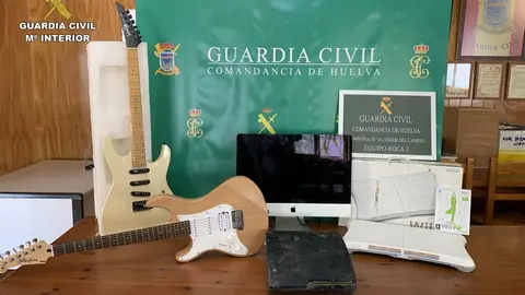 Objetos recuperados por la Guardia Civil