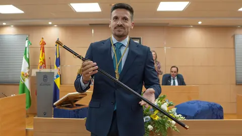 Adri&aacute;n Cano en su toma de posesi&oacute;n de la alcald&iacute;a de Aljaraque