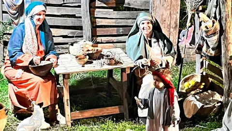 El Bel&eacute;n Viviente de Puerto Moral, uno de los atractivos navide&ntilde;os de la Sierra