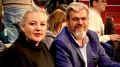 Espina y Mar&iacute;a Jim&eacute;nez del PSOE almonte&ntilde;o