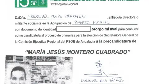 Aval a Mar&iacute;a Jes&uacute;s Montero