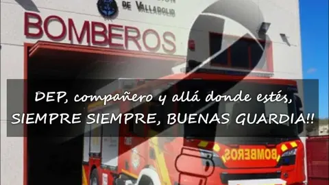 Luto por la muerte de un bombero en Valladolid