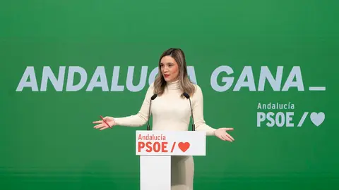 Mar&iacute;a M&aacute;rquez en una comparecencia
