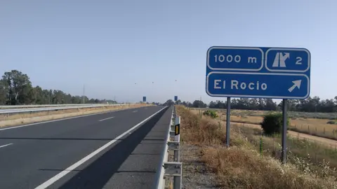 Carretera Almonte-El Roc&iacute;o