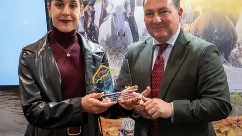 Carolina Mar&iacute;n junto a David Toscano en FITUR 2025 | Diputaci&oacute;n de Huelva