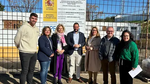 Visita de Mar&iacute;a Jos&eacute; Rico a Beas por las obras del PFEA | Subdelegaci&oacute;n del Gobierno en Huelva