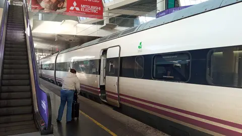 Llegada del ALVIA Huelva-Madrid a la estaci&oacute;n de Atocha