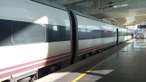 Llegada del ALVIA Huelva-Madrid a la estaci&oacute;n de Atocha. Fuente: Renfe.