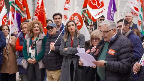Mar&iacute;a M&aacute;rquez en la concentraci&oacute;n sindical