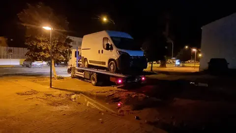 La furgoneta aparece en Cartaya | Plataforma Polic&iacute;a Local de Cartaya