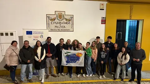 Despedida con el grupo del conservatorio profesional de Bollullos