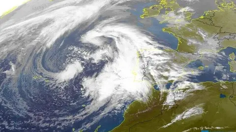 La borrasca Martinho ya se acerca a la provincia de Huelva. Foto: MeteoHuelva.es
