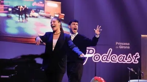 Jaime Silva Castro y Cristina Silva Castro en los Premios Fundaci&oacute;n Princesa de Girona. Fuente: El Mar de Isla Cristina