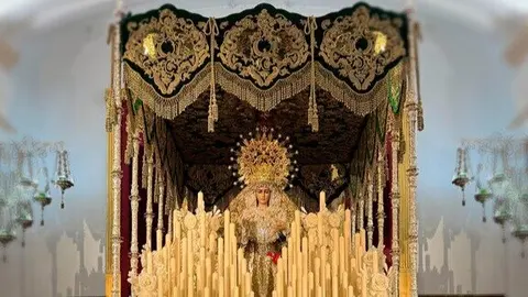 La Esperanza de Huelva, entronizada en su palio | Hdad. de la Esperanza