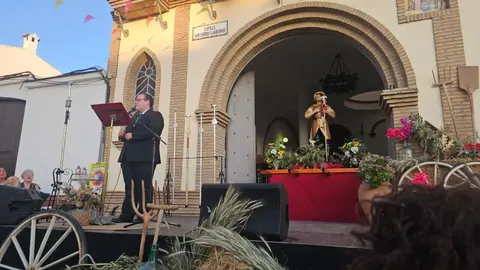 Francisco Jos&eacute; en el Preg&oacute;n de San Isidro Labrador 2025. Fuente: Ayto. Gibrale&oacute;n