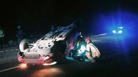 As&iacute; qued&oacute; el coche tras el accidente
