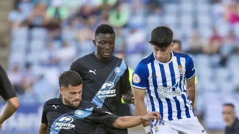 Imagen del encuentro del pasado curso entre el Recre y la UD Ibiza que cerr&oacute; el curso 23 - 24 y, que supuso el estreno de Paolo Romero en el Nuevo Colombino. Fuente: Alberto D&iacute;az