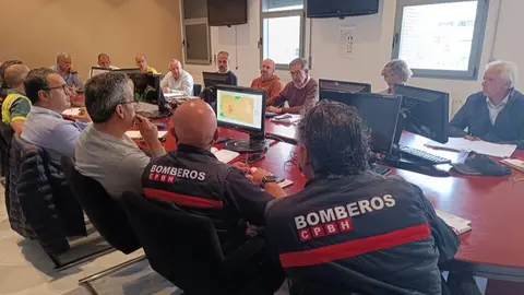 Ayuntamiento e INFOCA planifican simulacro incendio forestal. Fuente: Ayto. Cartaya