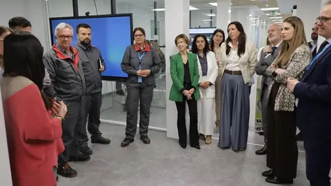 Loles L&oacute;pez en las instalaciones de Moeveen La R&aacute;bida
