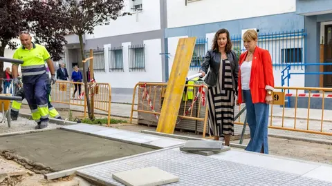 Obras en el barrio de La Hispanidad. Fuente: Ayto. Huelva