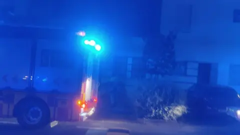 Bomberos en el lugar del hallazgo