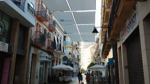 Montaje Toldos Calles en 2024. Fuente: Ayto. Huelva
