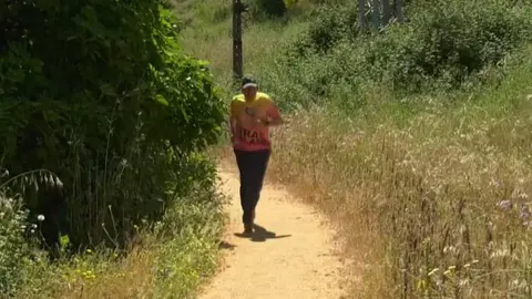 Bernab&eacute;, vecino de Zalamea la Real. Fuente: V&iacute;deo Andaluc&iacute;a Directo