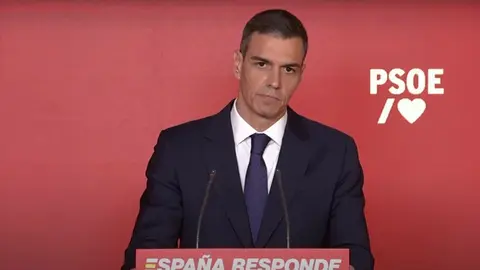 S&aacute;nchez en su comparecencia ante los medios este jueves