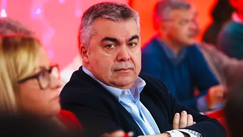 Santos Cerd&aacute;n en un acto del PSOE