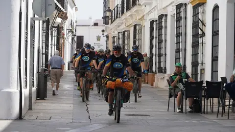 Juan Jos&eacute; Fern&aacute;ndez llegando a Moguer. Fuente: Ayto. Moguer