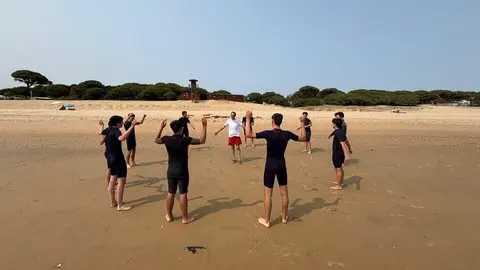 Formaci&oacute;n nuevos socorristas en Cartaya. Fuente: Ayto. Cartaya