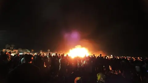Noche de San Juan en la Antilla. Fuente: Ayto. de Lepe