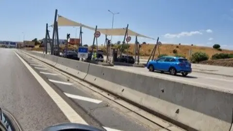 Peaje de Huelva al Algarve. Fuente: Facebook Jorge Guerreiro