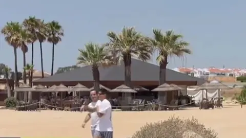 Chiringuito de Punta Umbr&iacute;a. Fuente: V&iacute;deo de Andaluc&iacute;a Directo en Facebook