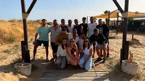 Empleados de Casa Diego Canaleta de Punta Umbr&iacute;a. Fuente: Cedida.
