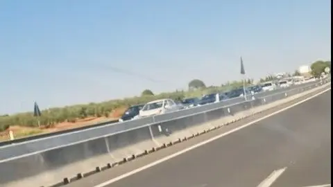 Caravana de Sevilla a Huelva. Fuente: Tiktok de Margaret Martin