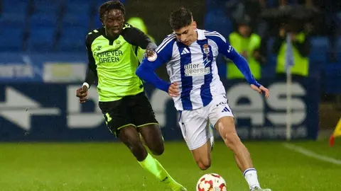 Partido de liga de esta pasada temporada entre Recreativo y Betis Deportivo. Fuente: Alberto D&iacute;az