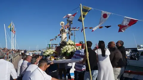 Procesi&oacute;n Virgen del Carmen en Mazag&oacute;n. Fuente: Ayto. Moguer
