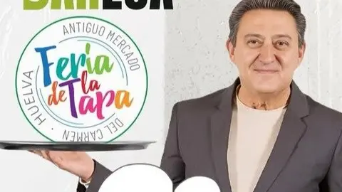 Mariano Pe&ntilde;a, pregonero de la Feria de la Tapa 2025. Fuente: Facebook Bareca Huelva