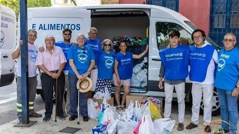 Banco de Alimentos de Huelva en La Merced. Fuente: Toros La Merced