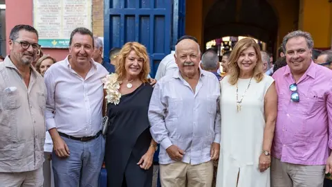 El presidente del Parlamento con otros representantes institucionales en La Merced