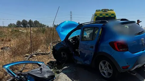 As&iacute; quedaron los coches tras el accidente